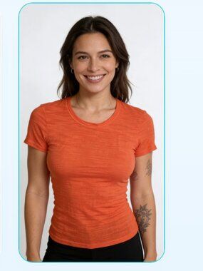 NWT Orange T-Shirt by Red Haute Small